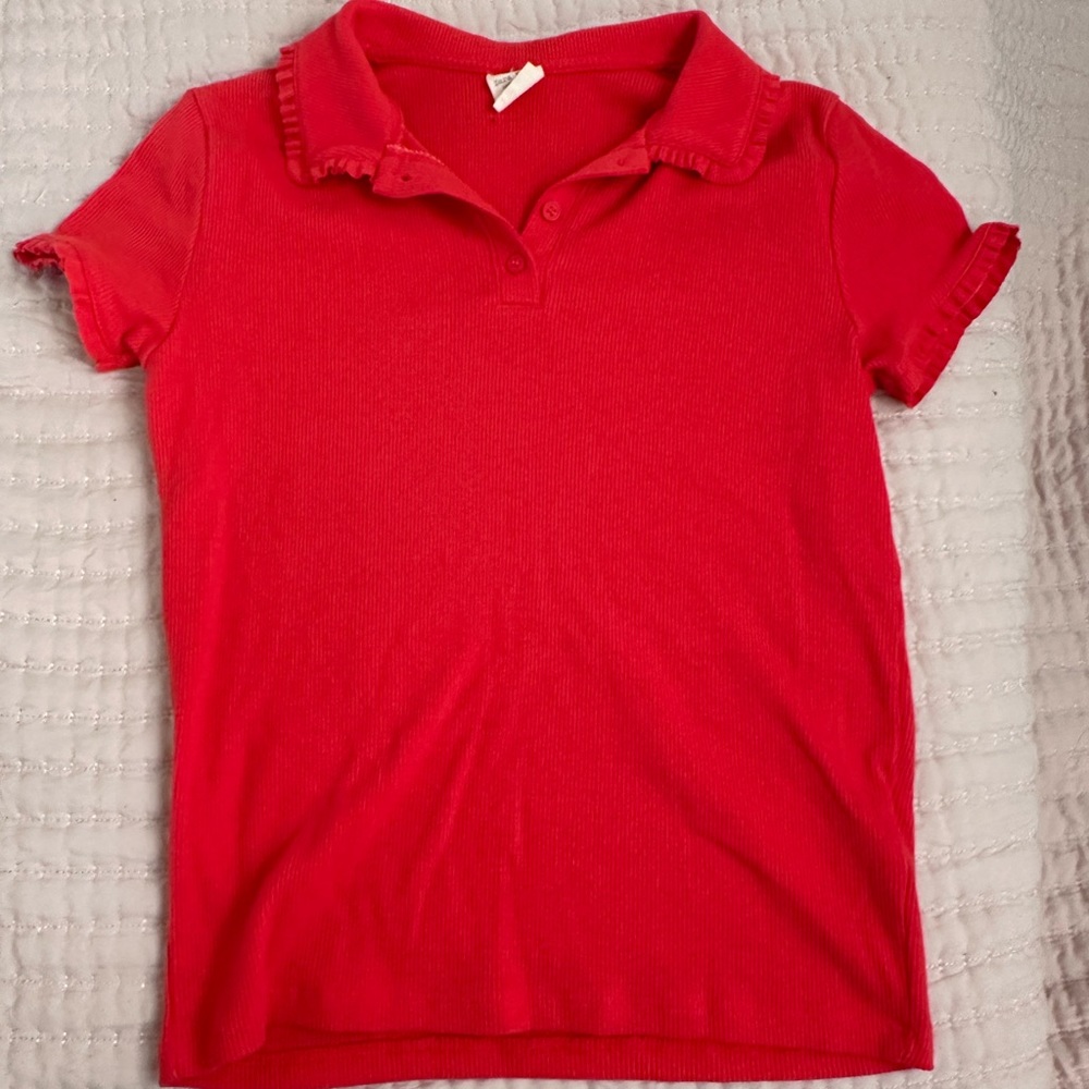 Red Zara Kids Collection polo blouse